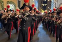 La banda dei carabinieri nel centro di Roma