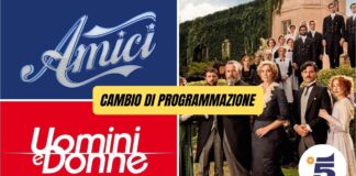 Cambio di programmazione Mediaset