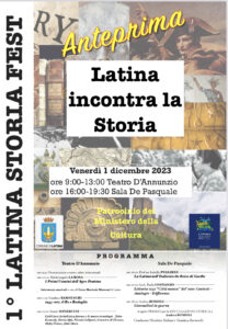 Anteprima Latina Storiafest, alla scoperta della storia del territorio: il programma e gli orari