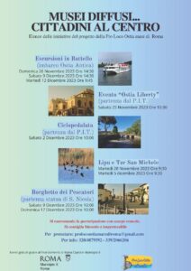 Escursioni gratis con la Pro Loco Ostia-Mare di Roma sino a metà dicembre: il programma 1