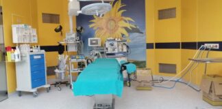 La sala parto dell'ospedale di Tivoli