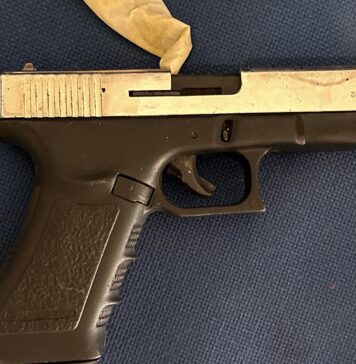 La pistola sequestrata