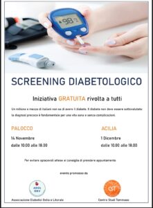 Screening diabetologico: le date del doppio appuntamento nel X Municipio