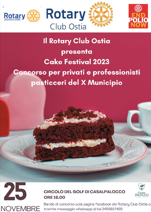 Torna la gara di torte del X Municipio: ad organizzarla stavolta è il Rotary Club Ostia. Iscrizione gratuita 1
