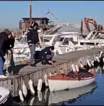 Fiumicino, il mistero della barca apparsa al Vecchio Faro (VIDEO)