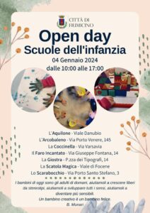 Fiumicino, Open day dedicato alla scelta delle scuole dell’infanzia: il programma 2
