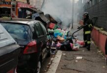 Notte di fuoco a Roma: incendiati i cassonetti in più punti della città