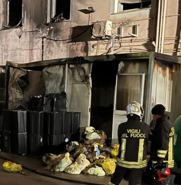 Il punto di innesco nel deposito di Tivoli