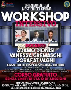 Ladispoli, workshop gratuito per imparare i mestieri del cinema: come iscriversi