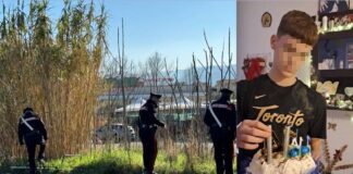 Il luogo dell'omicidio e il 14enne assassinato