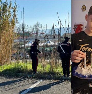 Il luogo dell'omicidio e il 14enne assassinato