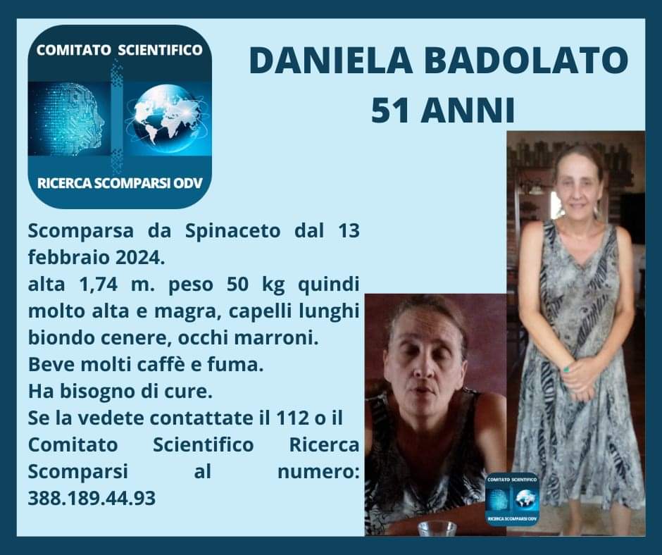 Trovata la 51enne Daniela Badolato scomparsa nei giorni scorsi a Spinaceto 1