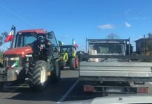 Trattori in protesta a torrimpietra