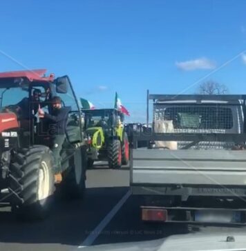 Trattori in protesta a torrimpietra