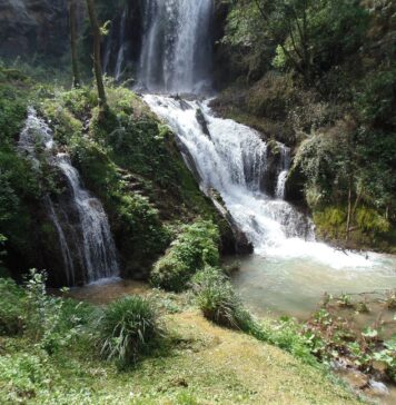 Una veduta di Villa Gregoriana a Tivoli
