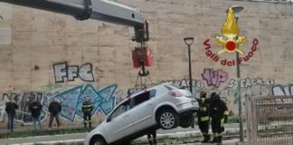 L'auto sui binari