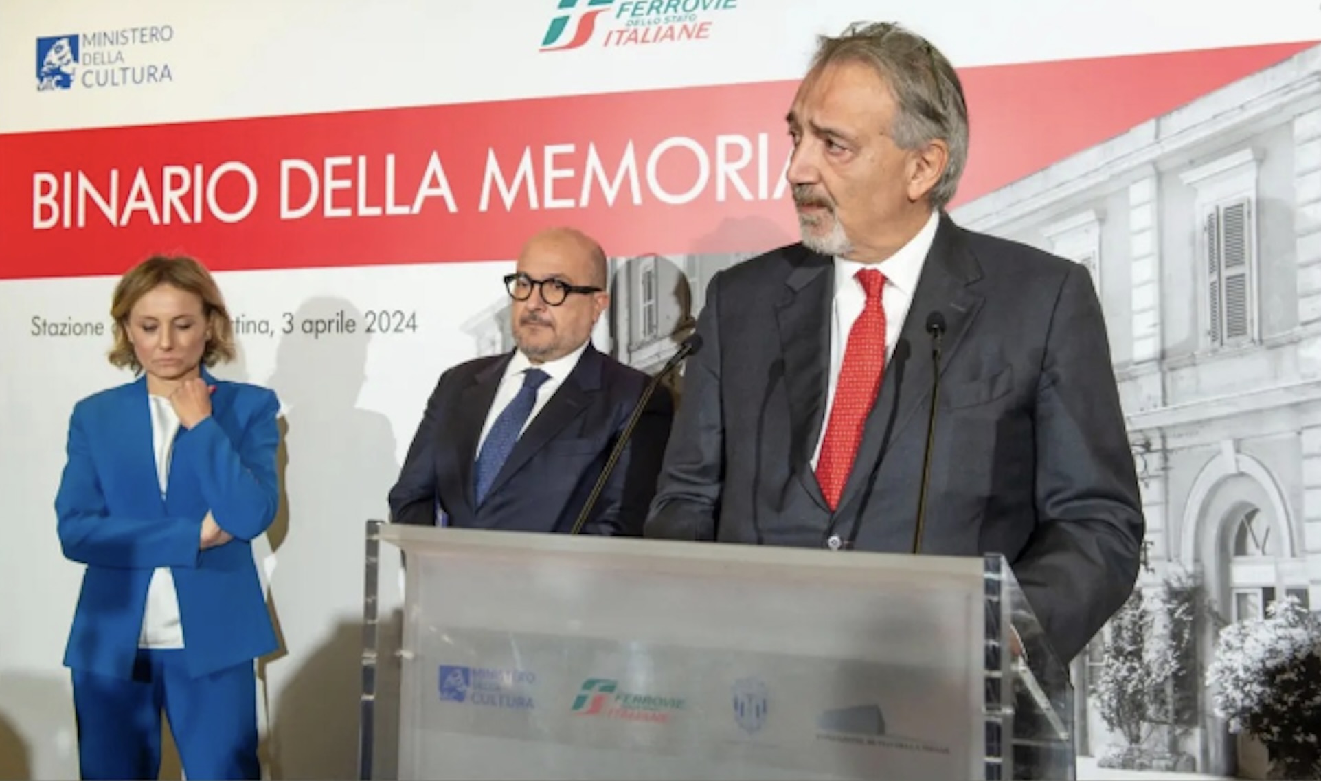 Ferrovie, a Roma Tiburtina inaugurato il binario della Memoria 1