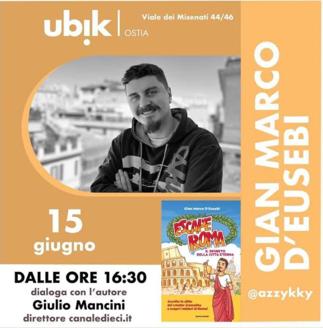 Ostia, alla scoperta di Roma da Ubik con Gian Marco D’Eusebi, in arte Azzykky 1