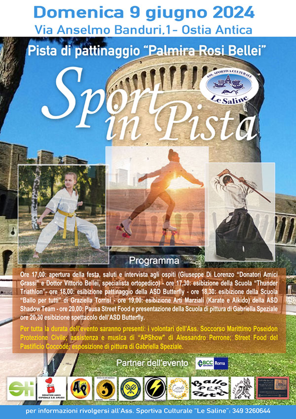 "Sport in Pista", a Ostia Antica la prima edizione con musica, spettacoli gratuiti e street food 1