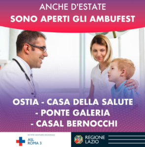 Ostia, Casal Bernocchi e Ponte Galeria: gli Ambufest della Asl Roma 3 aperti anche d’estate. Cosa offrono 1