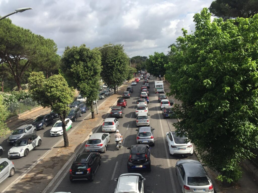 Roma, cade un albero sulla carreggiata: tragedia sfiorata e traffico in tilt 1