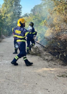 Aurelio, incendio nel parco. Sul posto i vigili del fuoco: strada chiusa 1