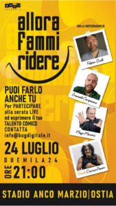 Ostia, tre serate gratis all’insegna della comicità con “Allora fammi ridere”: il programma 1