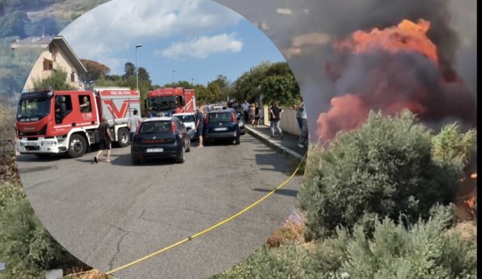 Incendio tra Grottaferrata e Frascati, evacuate due palazzine