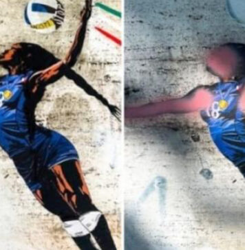 Paola Egonu, vandalizzato il murales appena realizzato davanti al Coni in onore della pallavolista e dell’oro olimpico