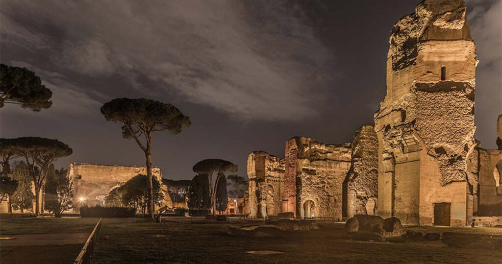 Terme di Caracalla by night: tornano le visite serali. Sabato 28 settembre a 1 euro 1