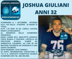 Tivoli, ritrovato Joshua il 32enne scomparso dalla stazione ferroviaria alcuni giorni fa 1