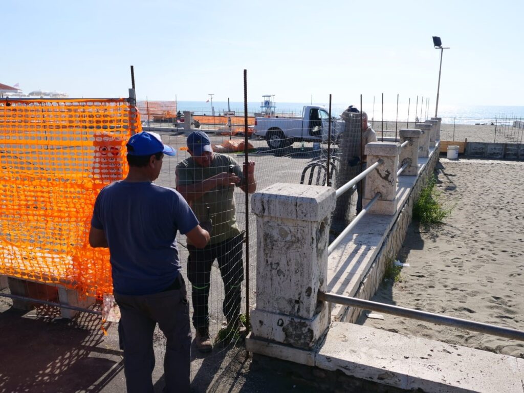 Lotta all’erosione marina di Ostia, ripartono i lavori della scogliera (VIDEO) 1