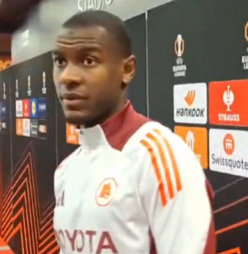 Evan Ndicka in mixed zone dopo Roma-Dinamo Kiev