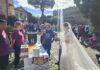 Sposa festeggia il matrimonio alla Sagra del Cappelletto di Ostia Antica