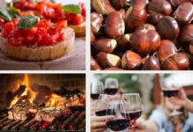 Sagre nel Lazio dal 15 al 17 novembre: weekend nei borghi tra castagne, arrosticini, bruschette all’ olio pregiato e vino novello