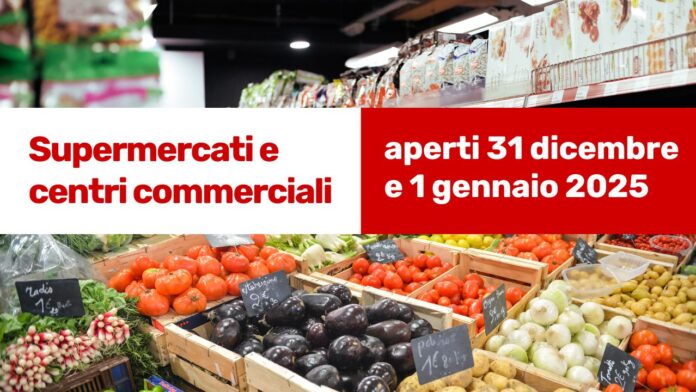 Supermercati e centri commerciali aperti a Capodanno