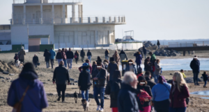 Dopo il gelo e la burrasca, la spiaggia di Ostia si popola sotto il sole di Santo Stefano (VIDEO) 1