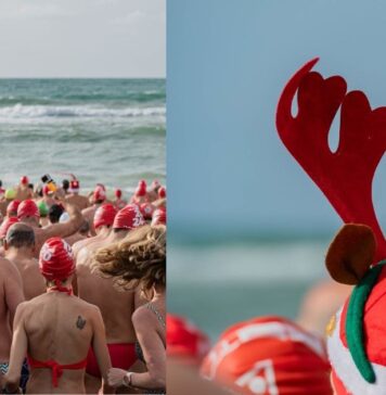 Tutti in acqua per il tradizionale Bagno di Capodanno di Ostia