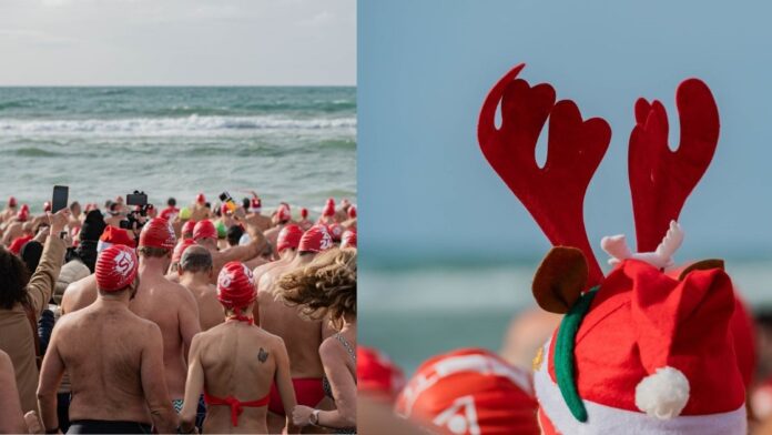 Tutti in acqua per il tradizionale Bagno di Capodanno di Ostia