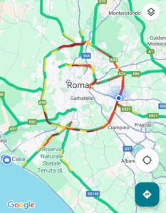 Raccordo anulare infernale anche nel giorno di Natale 1