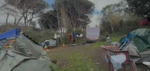 Ostia, accampamenti e discariche in pineta a cento metri dalla scuola (VIDEO) 1