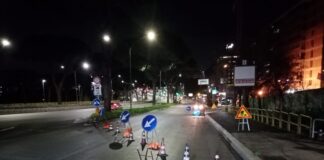 Lavori in via Cristoforo Colombo: scattano i cantieri notturni e i restringimenti