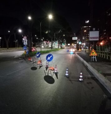 Lavori in via Cristoforo Colombo: scattano i cantieri notturni e i restringimenti