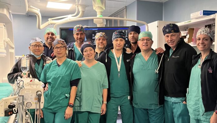 Il team dell'ospedale di Tivoli