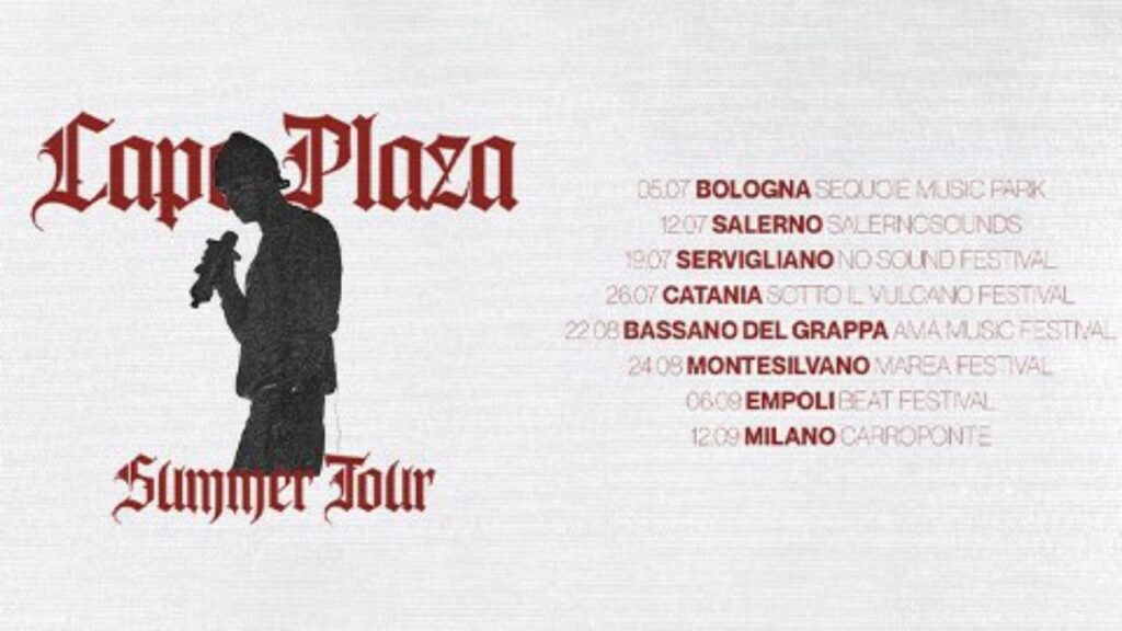 Capo Rapper Tour Concerti Capo Plaza 2025: biglietti, date, prezzi, ospiti e scaletta ...