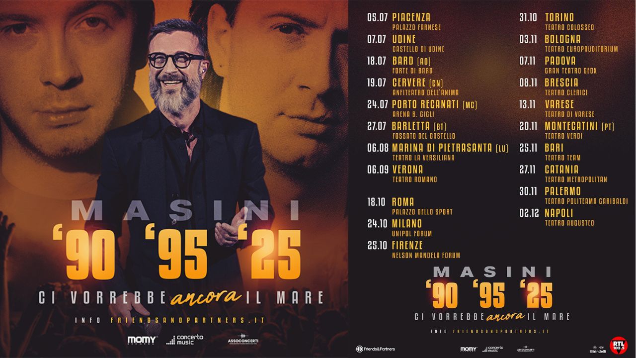 Concerti Marco Masini 2025, date, biglietti, prezzi e scaletta del nuovo tour 1 Marco Masini Concerti 2025