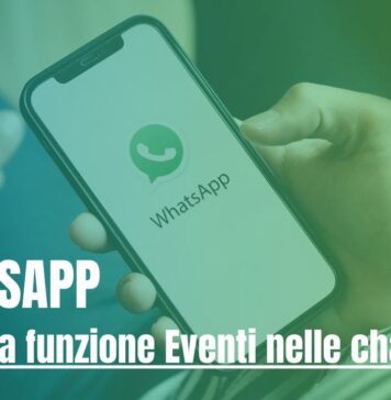 Whatsapp eventi nelle chat