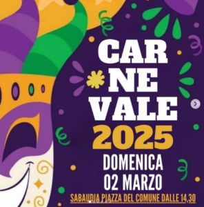 Il carnevale di Sabaudia in riva al mare: programma e modifiche alla viabilità 1 Il carnevale di Sabaudia in riva al mare: programma e modifiche alla viabilità 1