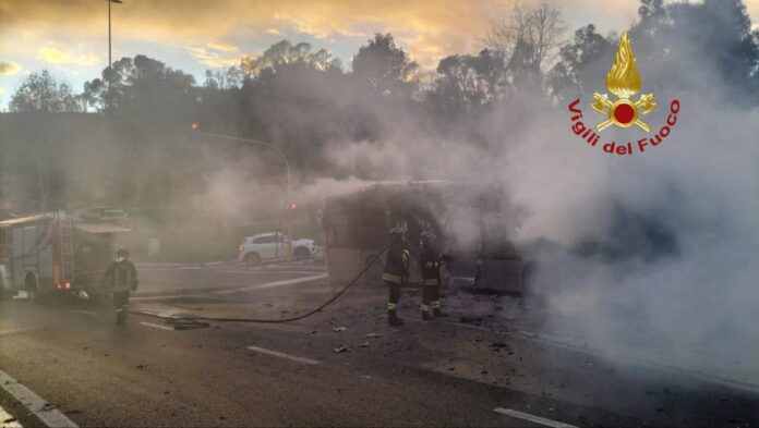 Bus a fuoco Portuense