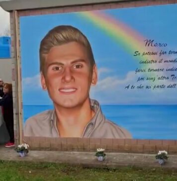 Cerveteri, inaugurato un murales dedicato alla memoria di Marco Vannini
